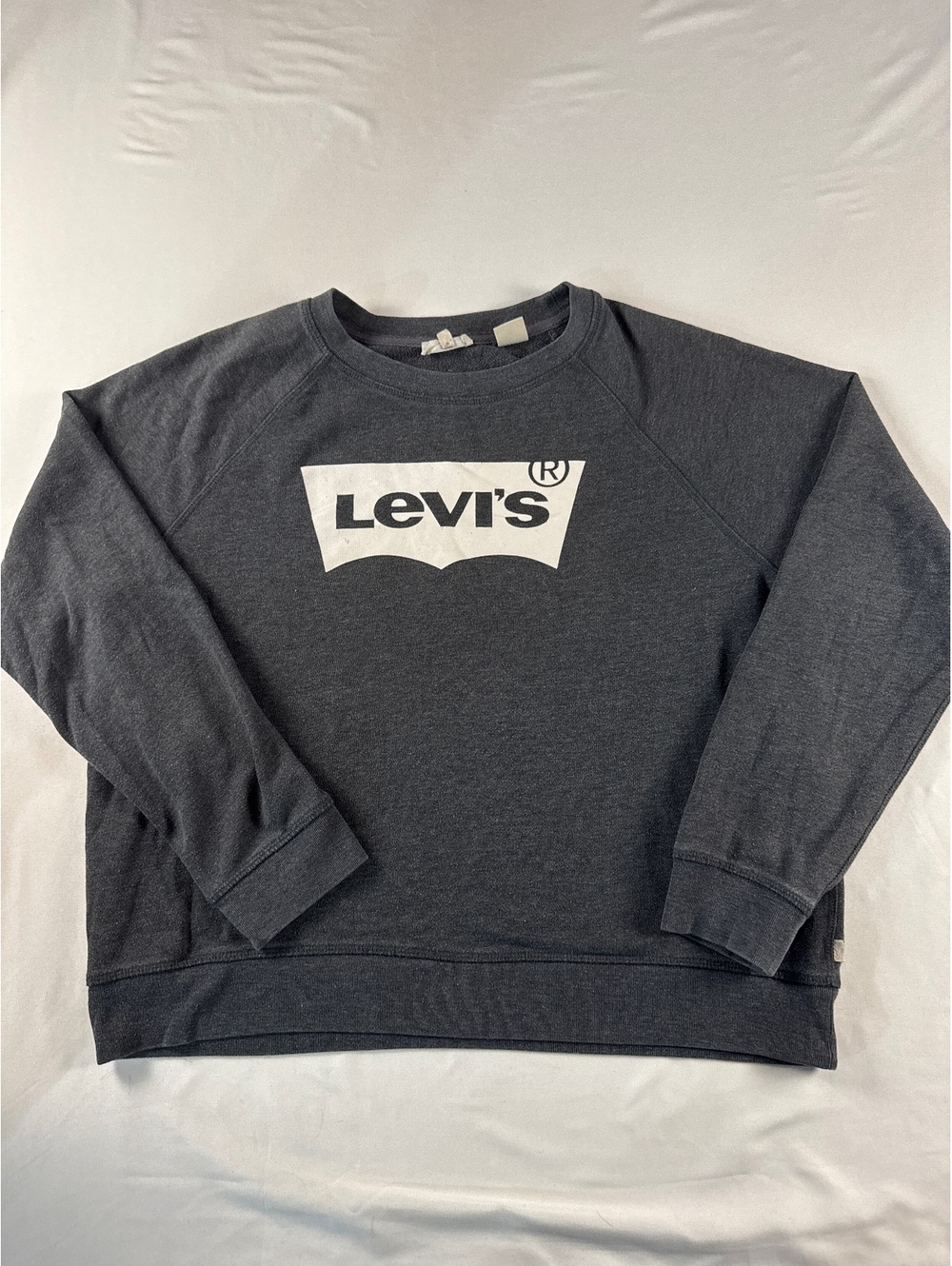Levi's Classic Black Crewneck Sweatshirt - Size Large, Made
